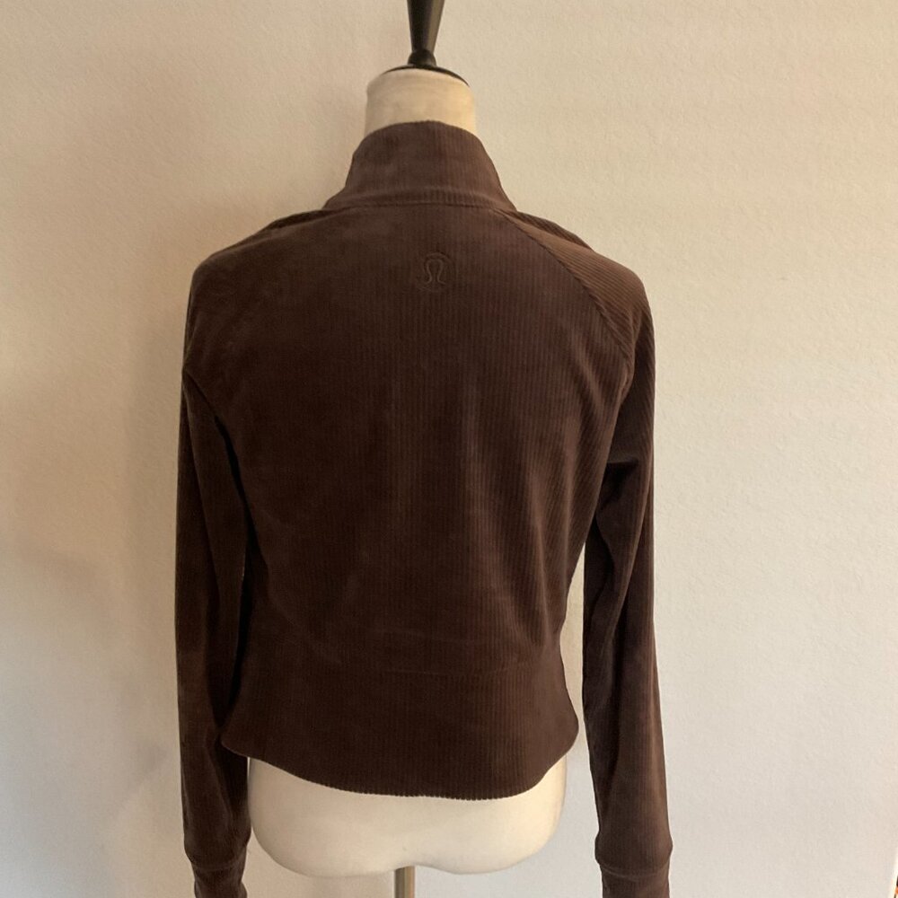 lululemon athletica Brown Corduroy Zip Jacket - Picture 3 of 4